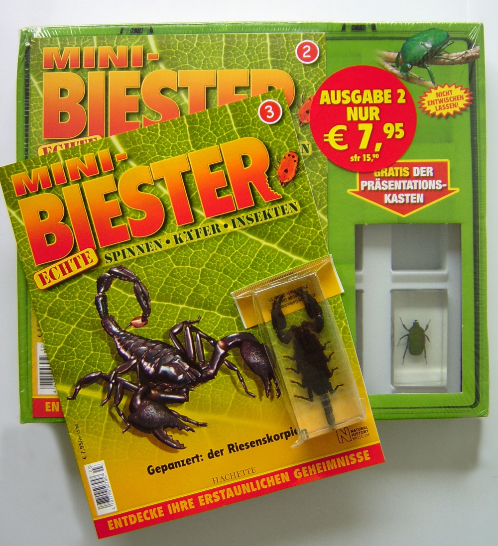 Mini-Biester/Echte Spinnen-Käfer-Insekten/Hachette/Ausgabe 27/stechmücke 